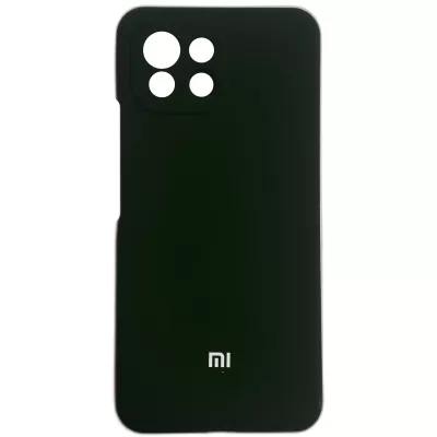 Чехол Xiaomi Mi 11 Lite Silicone Case Logo (Темно-Зеленый(22))