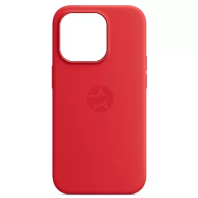 Чехол для iPhone 13 Pro Max App Silicone Case A With MagSafe (Red)