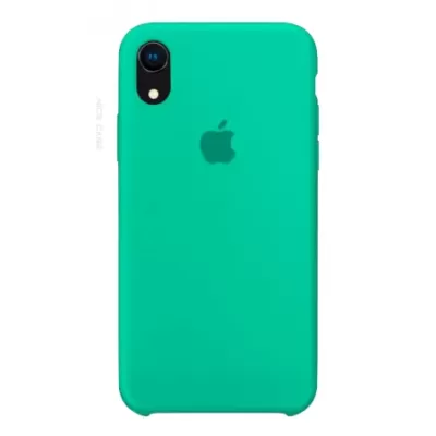 Чехол для iPhone XR Silicone Case (Аквамариновый)