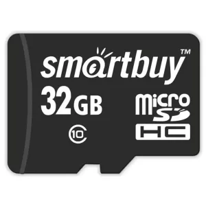 Карта памяти MicroSD 32 GB Smartbuy 10 класс (adapter)
