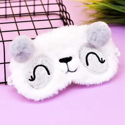 Маска для сна "Silver panda", white