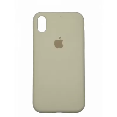 Чехол iP XR App Silicone (with logo 360) (Слоновая Кость(10))