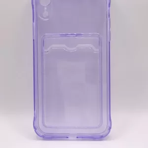 Чехол iP XR Pocket Case (TPU) (Lilac)