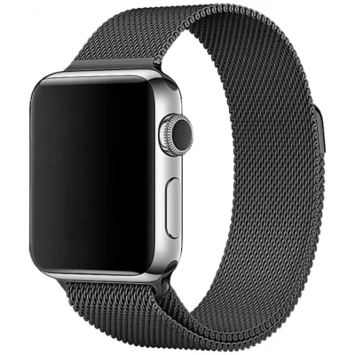 Ремешок для Apple Watch 38mm Миланская петля (Черный)