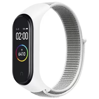 Ремешок Mi Band 3/4/5/6 Nylon (White)