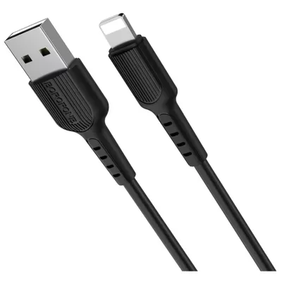Кабель USB/Lightning Borofone BX16 (1м), черный