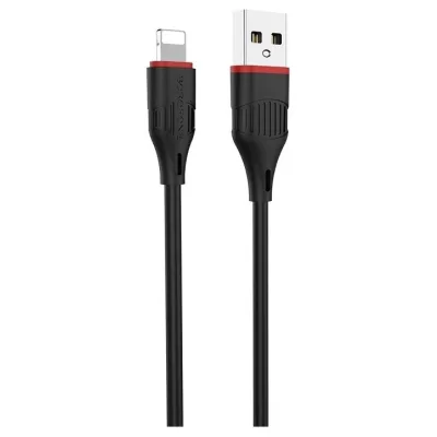 Кабель USB/Lightning Borofone BX17 (1м), черный