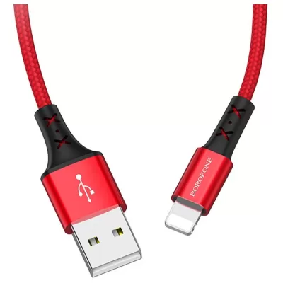 Кабель USB/Lightning Borofone BX20 (1м), красный
