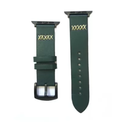 Ремешок для Apple Watch 38mm Кожаный (Хаки)