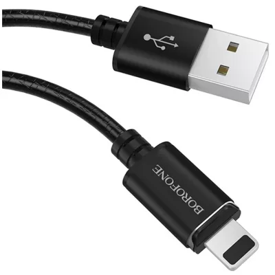 Кабель магнитный USB/Lightning Borofone BU1 (1м), черный