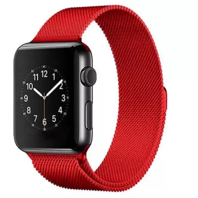 Ремешок для Apple Watch 38mm Миланская петля (Красный матовый)