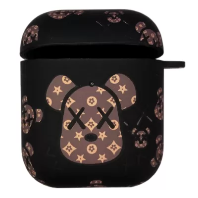 Чехол AirPods Luxo (Мишка Черный(A26))