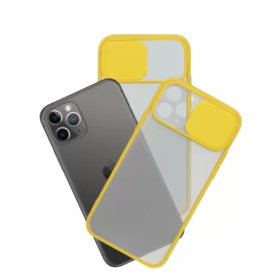 Чехол для iPhone 11Pro Max Camera protection силикон (Желтый)