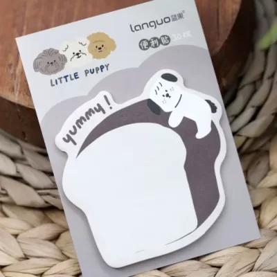 Блок для заметок «Dog», brown-grey, mix