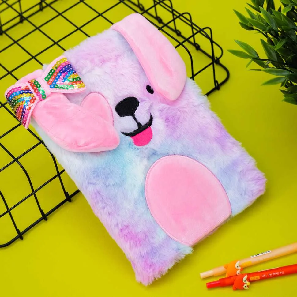 Блокнот плюшевый "Smilling dog", fullcolor