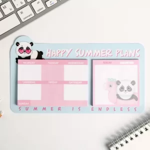Планинг мини с отрывными листами из 2-ух блоков Happy summer plan