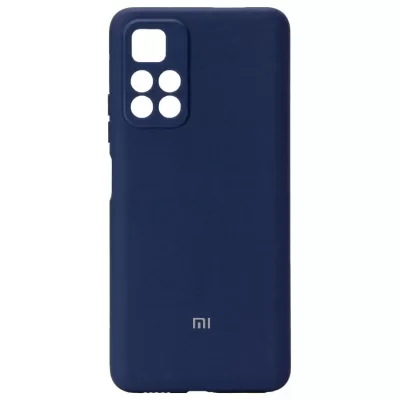 Чехол Redmi Note 11 Pro Silicone Case Logo (Темно-синий(8))
