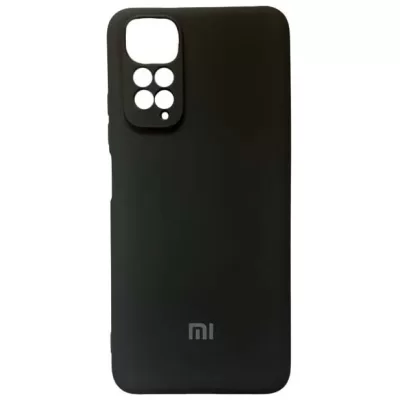 Чехол Redmi Note 11/11S Silicone Case Logo (Черный(3))
