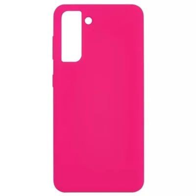 Чехол Sams S21 Silicone Case Logo (Ярко-Розовый(21))