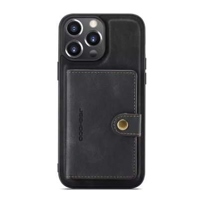 Чехол iP 12 Pro Max Jeehood with Wallet (Black)