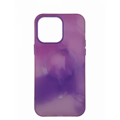 Чехол iP 14 Pro MK Multicolor (Magsafe) (Violet)