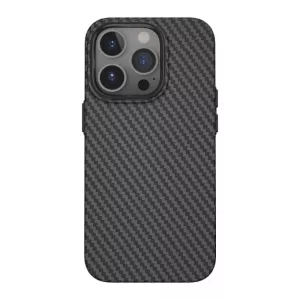 Чехол iP 14 Pro WiWU Carbon with MagSafe (Black)