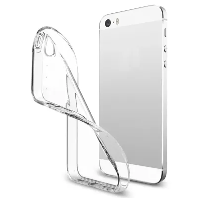 Чехол iP 55sSE Ультратонкий силикон (Прозрачный)