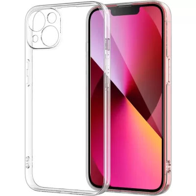 Чехол для iPhone 14 Plus Ультратонкий силикон (Прозрачный)