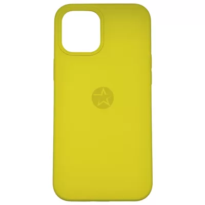 Чехол для iPhone 12 Pro Max Apple Silicone Case 360 (Желтый)