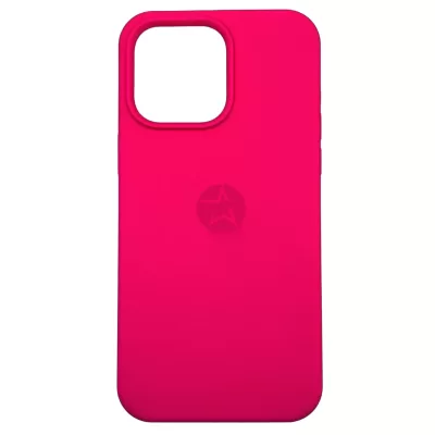Чехол для iPhone 13 Pro App Silicone (with logo 360) (Ярко-Розовый(47))