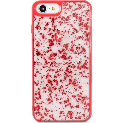 Чехол для iPhone 6/7/8 Sparking foil силикон+гель (Красный)