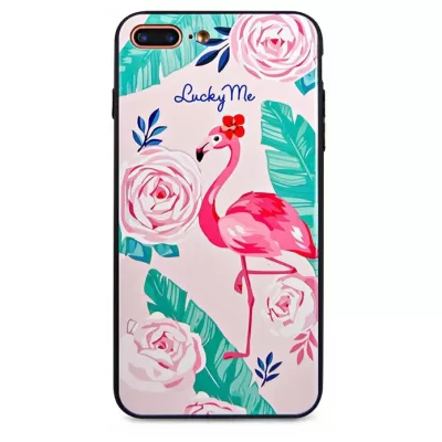 Чехол для iPhone 7 Pink time (Фламинго)