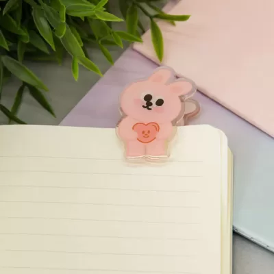 Закладка "Animal hare", pink