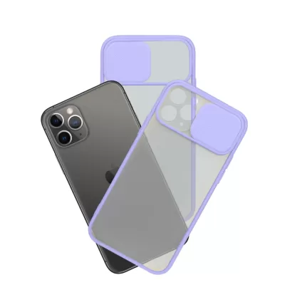 Чехол для iPhone 11Pro Max Camera protection силикон (Лавандовый)