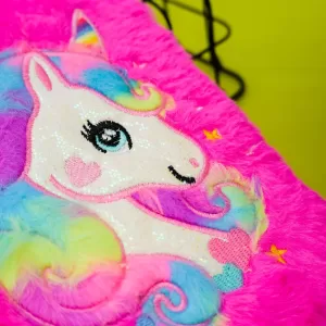 Блокнот плюшевый "Beautiful unicorn", pink