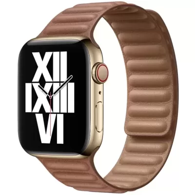 Ремешок Apple Watch Leather Link 38-40-41mm (Saddle Brown)