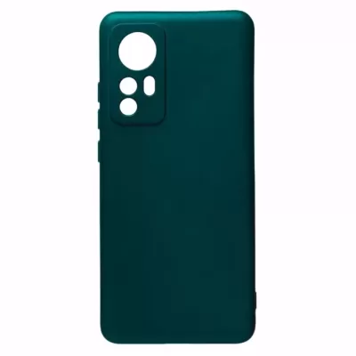 Чехол Xiaomi 12 Pro Silicone Case Logo (Темно-Зеленый(22))