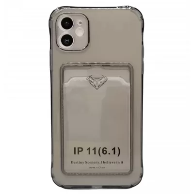 Чехол iP 11 Pocket Case (TPU) (Black)