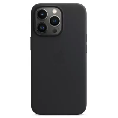 Чехол iP 13 Pro Leather Case With MagSafe High Copy (Midnight)