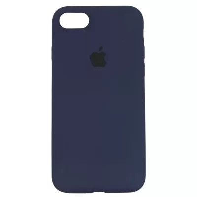 Чехол iP 7/8/SE App Silicone (with logo 360) (Темно-синий(8))
