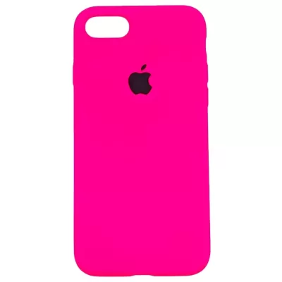 Чехол iP 7/8/SE App Silicone (with logo 360) (Ярко-Розовый(47))