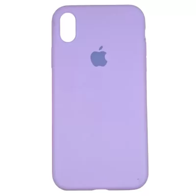 Чехол iP XR App Silicone (with logo 360) (Лиловый)