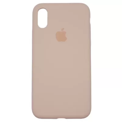 Чехол iP X/XS App Silicone (with logo 360) (Пудра(19))