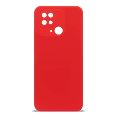 Чехол Redmi 10C Silicone Case Logo (Красный(1))