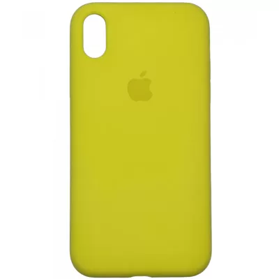 Чехол для iPhone XS Max Apple Silicone Case 360 ультратонкий (Желтый)