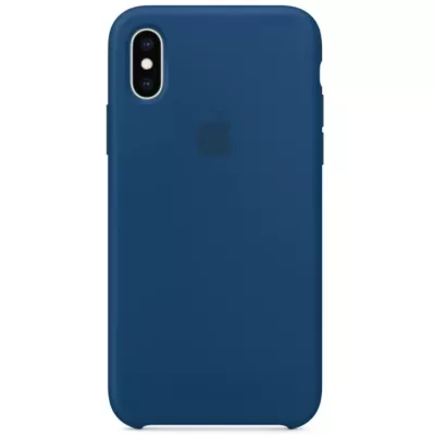 Чехол для iPhone XS Max Apple Silicone Case Simple (Синий)
