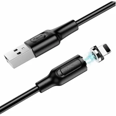 Кабель магнитный USB/Lightning Borofone BX41 (1м), черный