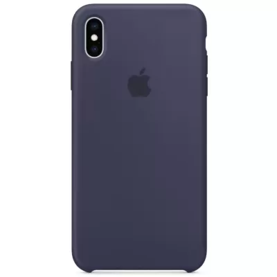 Чехол для iPhone XS Max Apple Silicone Case Simple (Темно-синий)