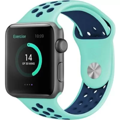 Ремешок для Apple Watch 38-40mm Sport (бирюзово-синий)