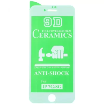 Защитное Стекло iP 6/6S/7/8/SE 2020 Ceramics White (Clear)